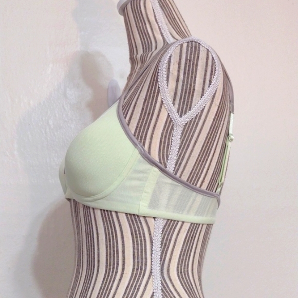 Luleh Lime Green Wire Free Full Coverage Comfort Bra Size 34C - Picture 2 of 14